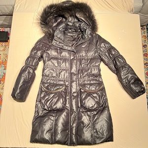 Adrienne Landau - Black Pluffer Jacket for Women Size M